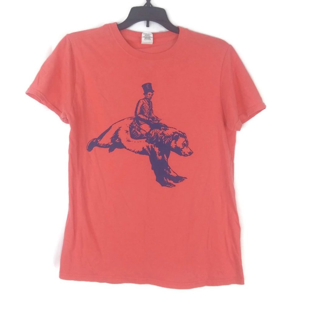 Abe Lincoln Riding a Bear Tee